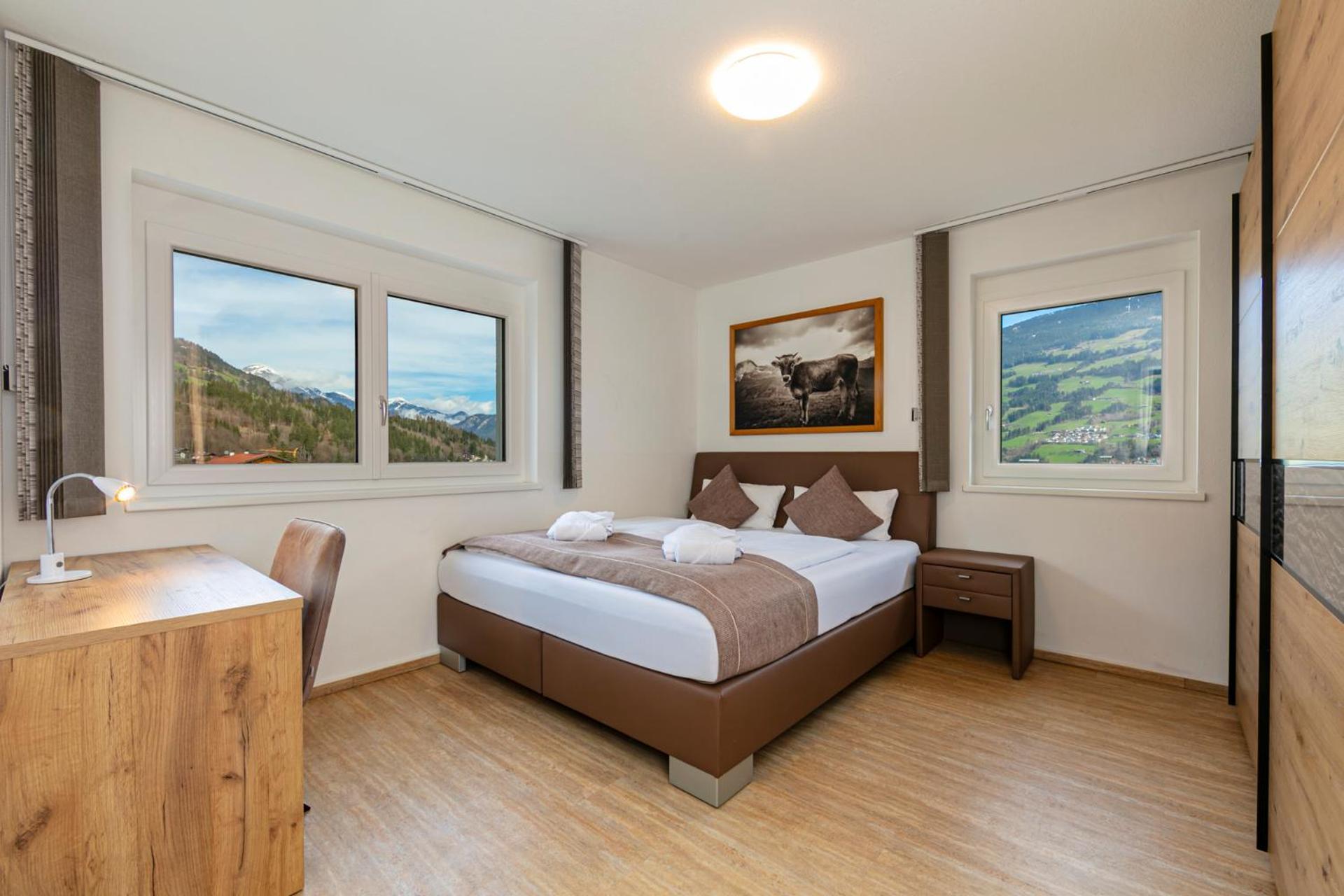 H21 - Modernes Ferienhaus 145Qm, 4Sz, Wellnessbereich Mit Sauna Und Dachterrasse Mit Panoramablick, Kuehlen Und Heizen Mit Geothermie Fügen Zewnętrze zdjęcie